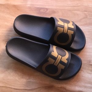 salvatore ferragamo slippers Slide sandal